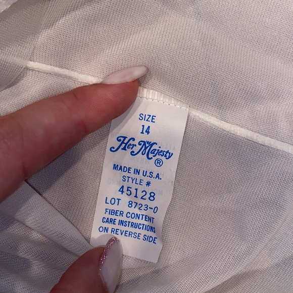 NWT~ VINTAGE 1960/1970s HER MAJESTY SLIP - Picture 5 of 8